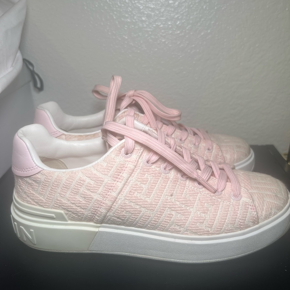 Balmain Light Pink Women's Sneakers
